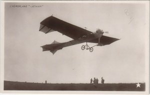 PC CPA AVIATION, L'AÉROPLANE LATHAM, Vintage Postcard (b24571)