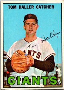 1967 Topps Baseball Card Tom Haller San Francisco Giants sk2224