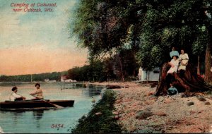 Wisconsin Camping At Oakwood Near Oshkosh 1913