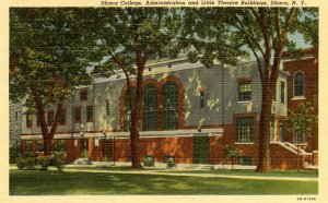 NY - Ithaca. Ithaca College. Administration and Little Theatre Buildings