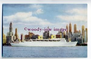 LS0142 - Swedish American Line Liner - Kungsholm , built 1953 - postcard