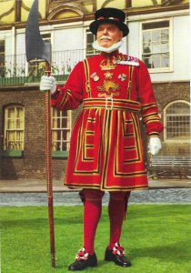 The Yeoman Warder a Beefeater Custodian of Tower of London England UK 4 by 6