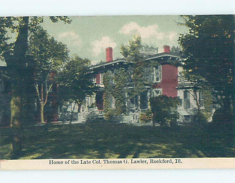 Divided-Back HISTORIC HOME Rockford Illinois IL W4931