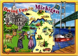 Having Fun In Michigan With Map