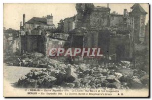 Old Postcard Senlis (Oise) The Unicorn Street and Rue Bellon Rougemaille