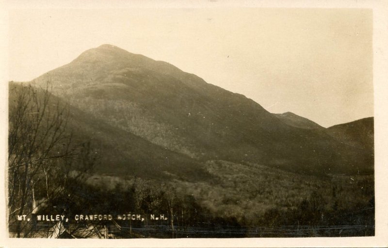 NH - Crawford Notch. Mt. Willey    *RPPC