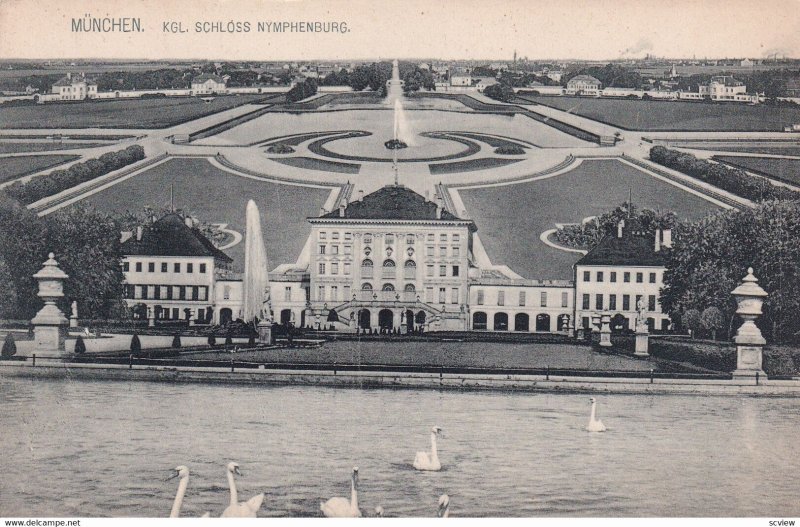 MUENCHEN, Bavaria, Germany, 1900-1910s; Kgl. Schloss Nymphenburg