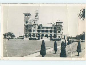 bent - old rppc THE MONTAZA PALACE Alexandria Egypt HM2115