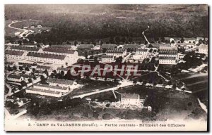 Camp Valdahon Old Postcard Central Party Building Officers