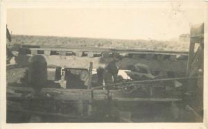 C-1910 Railroad Construction Workers Wheelbarrow RPPC real photo 266