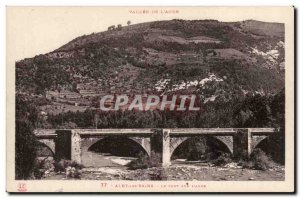 Alet les Bains - the Bridge on L & # 39Aude - Old Postcard