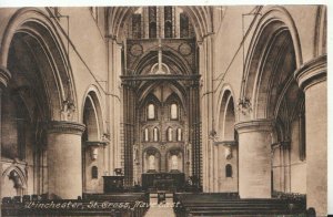 Hampshire Postcard - Winchester - St Cross - Nave East - Ref TZ6030