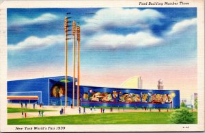 Postcard New York World's Fair Food Building Number 3