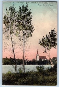 1911 Chisago Lake Church Building Near Twin Cities Center City Minnesota Postcar