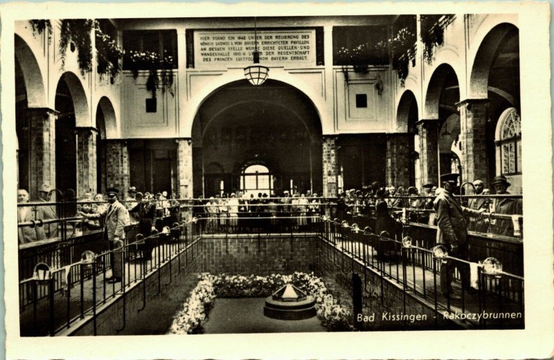 RPPC Bad Kissingen Rakoczy Fountain Germany Real Photo Postcard