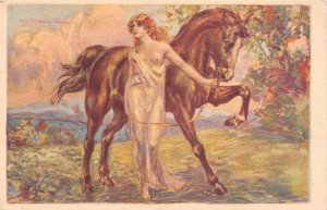 Art by Tito Corbella Love Romance Horse etc lot of 9 postcards B899