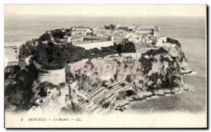 Old Postcard Monaco Monte Carlo rock