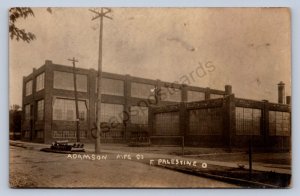 J87/ East Palestine Ohio RPPC Postcard c1910 Adamson Manufacturing Co 869