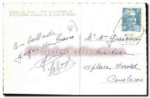 Old Postcard Gorges Du Tarn Panoramic Ste Enimie