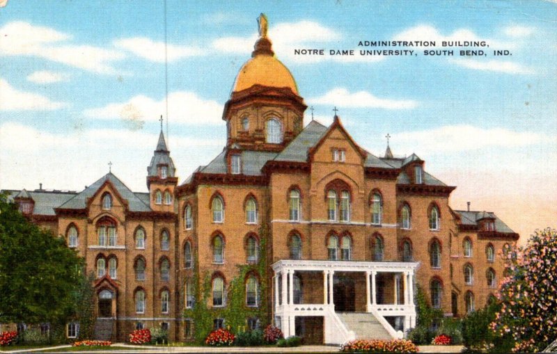 Indiana South Bend Administration Building Notre Dame University