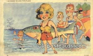 Comic Comical Postcard Post Card Old Vintage Antique  