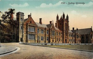 SYDNEY UNIVERSITY AUSTRALIA GEL COATED POSTCARD (c. 1910)