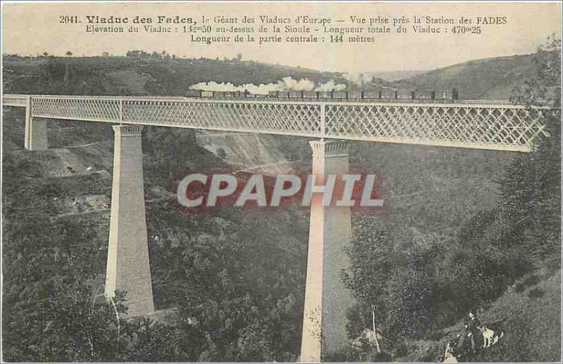 Old Postcard Fades Viaduct Viaducts of the Geant Europe