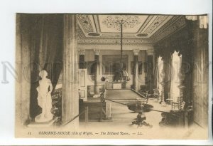 460623 UK Isle of Wriht Osborn house Billiard Room Vintage postcard