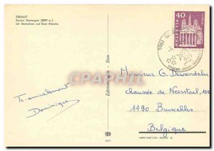 Modern Postcard Zermatt Resort Gomergrat mit Matterhorn und Dent Blanche