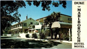 Duke of Marlborough Hotel Motel First Licensed Hotel in New Zealand Postcard