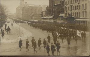 Washington DC Inaugural Parade Crew USS Illinois 1909 Real Photo Postcard dcn