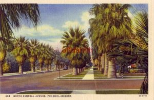 NORTH CENTRAL AVENUE PHOENIX, AZ palm lined lane flanked by stately residences