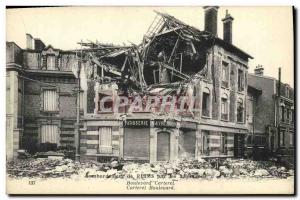 Postcard Old Army Bombing of Reims Boulevard Carteret Patisserie Fresson