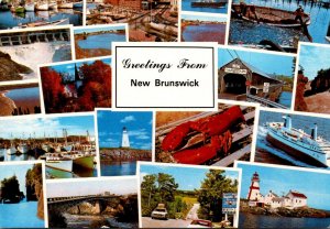 Canada New Brunswick Greetings With Multi View