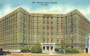 Michael Reese Hospital Cancer Clinic Building Chicago Illinois Vintage Postcard