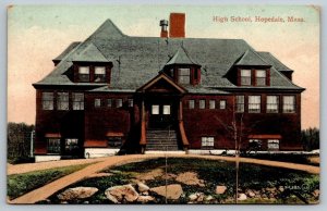 Hopedale  High School   Massachusetts  Postcard c1915