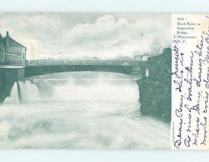Pre-1907 RIVER SCENE Watertown New York NY A1220