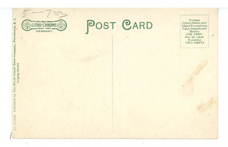 RI - Pawtucket. Main Street Bridge & Pawtucket Falls in 1892