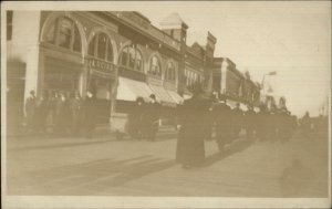 Atlantic City NJ Boardwalk Store Signs c1910 Real Photo Postcard