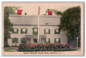 c1910's King's Mansion Kings Park Jamaica Long Island New York NY Postcard