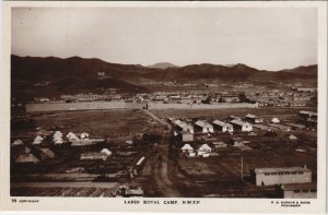 PC PAKISTAN, LANDI KOTAL CAMP, Vintage REAL PHOTO Postcard (b43390)