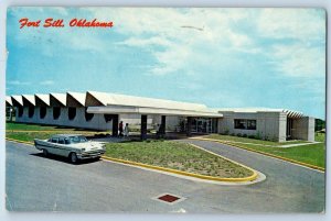 1968 Fort Sill Oklahoma Vintage Postcard Beautiful New NCO Club Building Posted