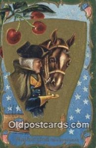 George Washington, 1st President USA Political 1910 light wear, postal used 1910