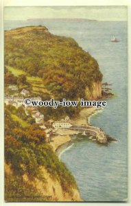 tp0546 - Devon - View down onto Clovelly & Coastline from Hobby Drive - postcard