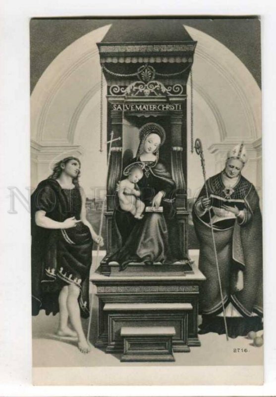 299467 MADONNA & Christ Jesus Vintage postcard