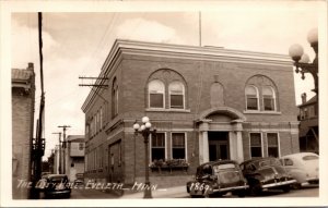 Real Photo Postcard The City Hall in Eveleth, Minnesota~135262