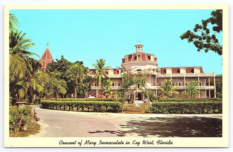 Vintage Postcard Convent of Mary Immaculate Museum Building Key West Florida FL