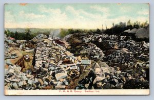 J98/ Bedford Indiana Postcard c1910 PM&B Rock Quarry Stone  400