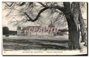 Old Postcard Chateau de Chantilly Facade septrionale