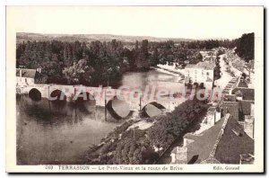 Postcard Old Terrasson Old Bridge And Road Brive